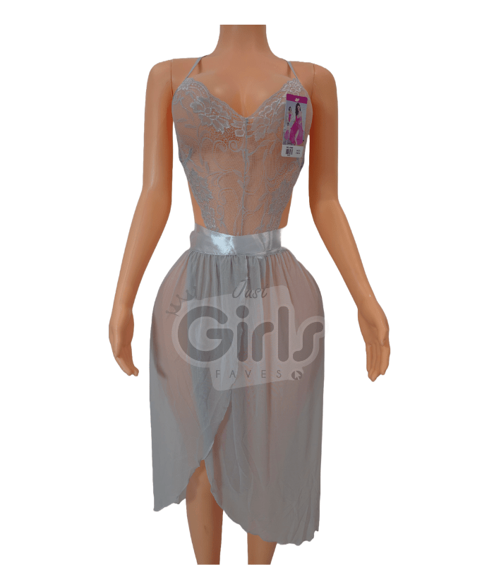 Sexy Grey Lingerie 2 Piece Set