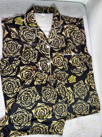 Slay Set Loungewear - Black and Gold