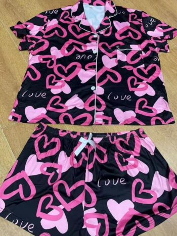Slay Set Loungewear - Pink Heart